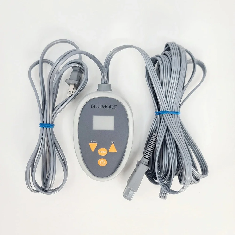 Biltmore Electric Heated Blanket Controller SCEB2.3.2 Gray Digital Remote Good